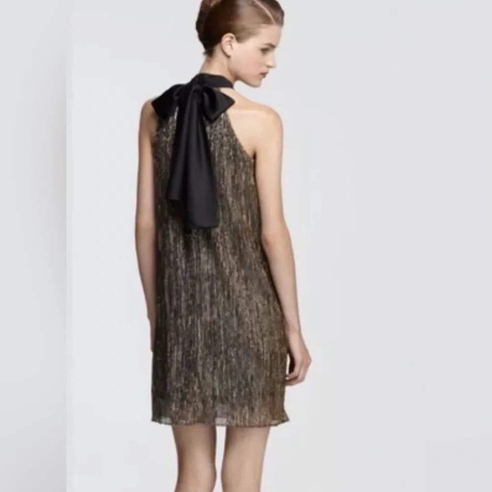 Laundry by Shelli Segal Gold Shimmer Party Dress NWT - Picture 3 of 10